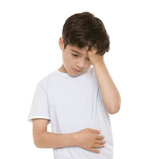 Back pain and stomach child
